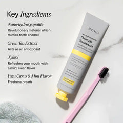 Charcoal Yuzu Mint Nano-hydroxyapatite Toothpaste